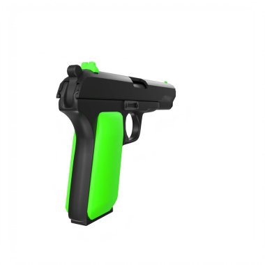 silah beyaz arkaplanda izole edildi