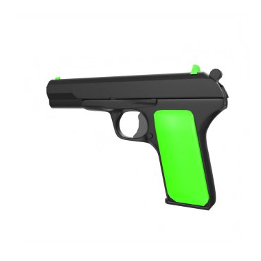 silah beyaz arkaplanda izole edildi