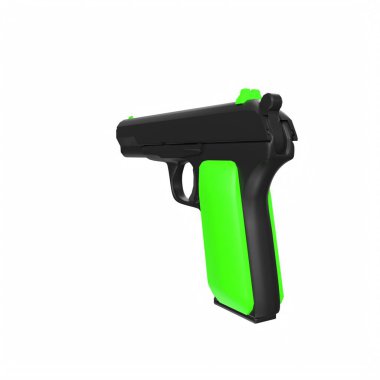 silah beyaz arkaplanda izole edildi