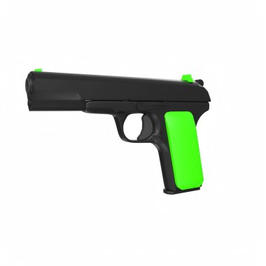 silah beyaz arkaplanda izole edildi