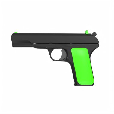 silah beyaz arkaplanda izole edildi