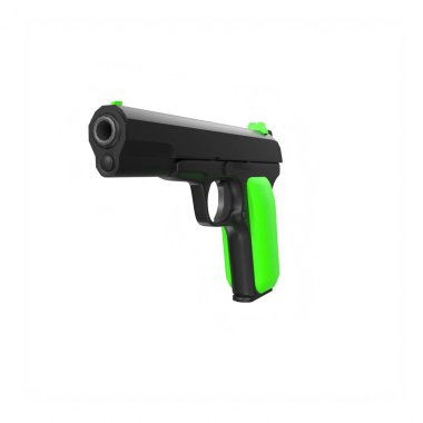 silah beyaz arkaplanda izole edildi