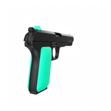 silah beyaz arkaplanda izole edildi