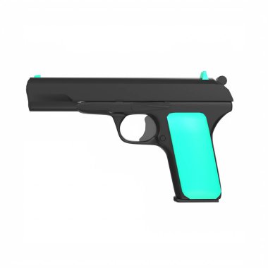 silah beyaz arkaplanda izole edildi