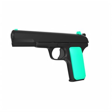 silah beyaz arkaplanda izole edildi