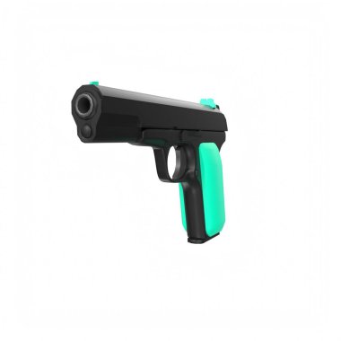 silah beyaz arkaplanda izole edildi