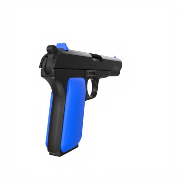 silah beyaz arkaplanda izole edildi