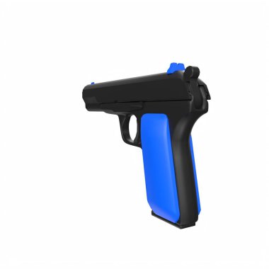 silah beyaz arkaplanda izole edildi