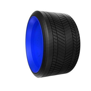 Araba lastiği beyaz arkaplanda izole edildi