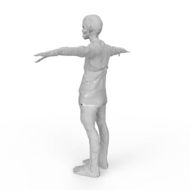 Dişi bir mankenin 3D görüntüsü