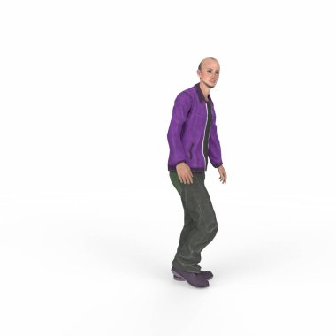 İnsanoğlunun 3D cg canlandırması