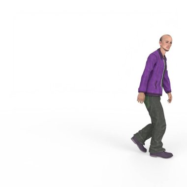 Sakallı ve kravatlı bir adam.