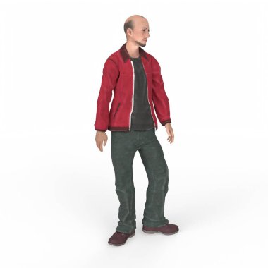 İnsanoğlunun 3D cg canlandırması