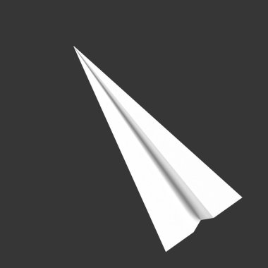 Gökyüzünde uçan kağıt uçak