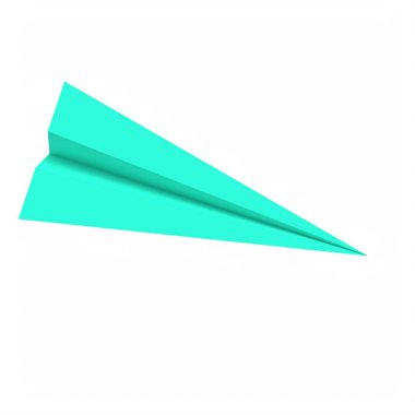origami paper airplane with colorful background