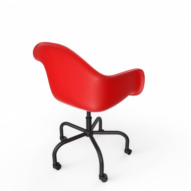 Ofis sandalyesi beyaz arkaplanda izole edildi