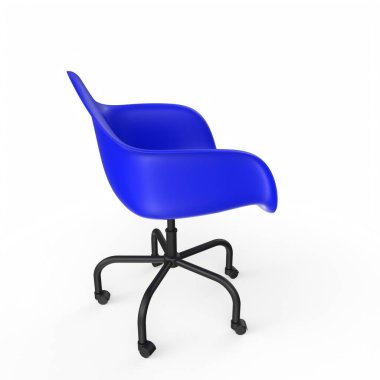 Ofis sandalyesi beyaz arkaplanda izole edildi