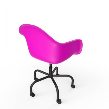 Ofis sandalyesi beyaz arkaplanda izole edildi