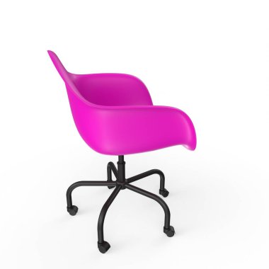 Ofis sandalyesi beyaz arkaplanda izole edildi