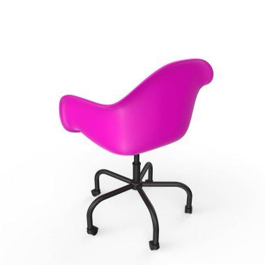 Ofis sandalyesi beyaz arkaplanda izole edildi