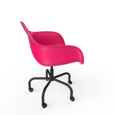 Ofis sandalyesi beyaz arkaplanda izole edildi