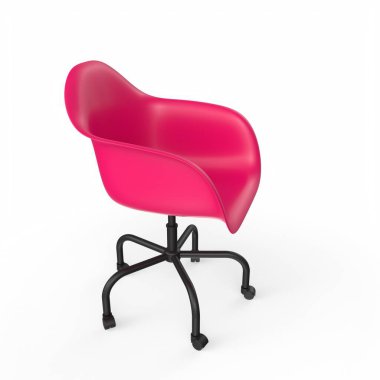 Ofis sandalyesi beyaz arkaplanda izole edildi