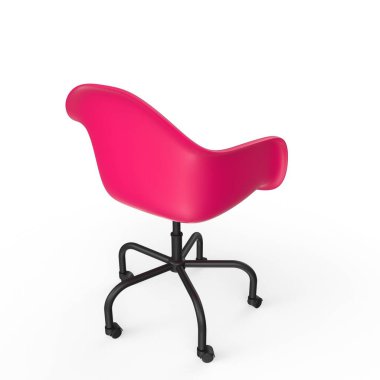 Ofis sandalyesi beyaz arkaplanda izole edildi