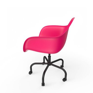 Ofis sandalyesi beyaz arkaplanda izole edildi