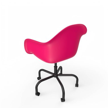 Ofis sandalyesi beyaz arkaplanda izole edildi