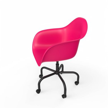 Ofis sandalyesi beyaz arkaplanda izole edildi