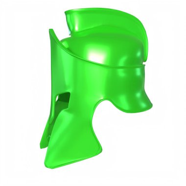 green plastic container for your design. 3d rendering