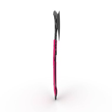 Beyaz arkaplanda izole edilmiş 3 boyutlu bir kılıç oluşturma