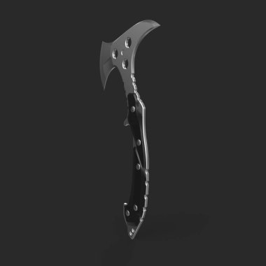 3d rendering of a medieval sword isolated on a black background
