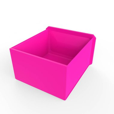 boş kutu beyaz arkaplanda izole edildi