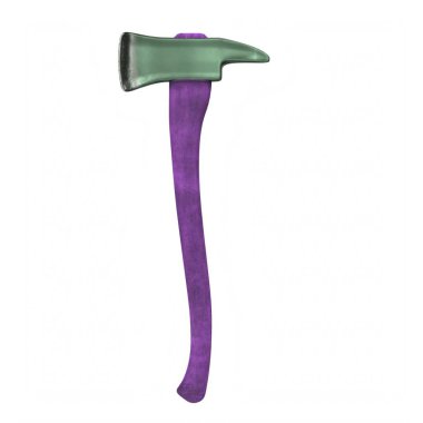 3d rendering of a hand saw isolated on white background