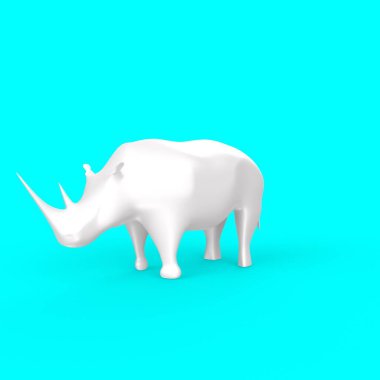 white tooth with a blue background. 3d rendering