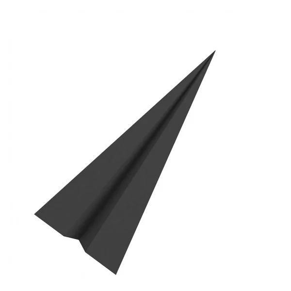 white paper airplane isolated on a background