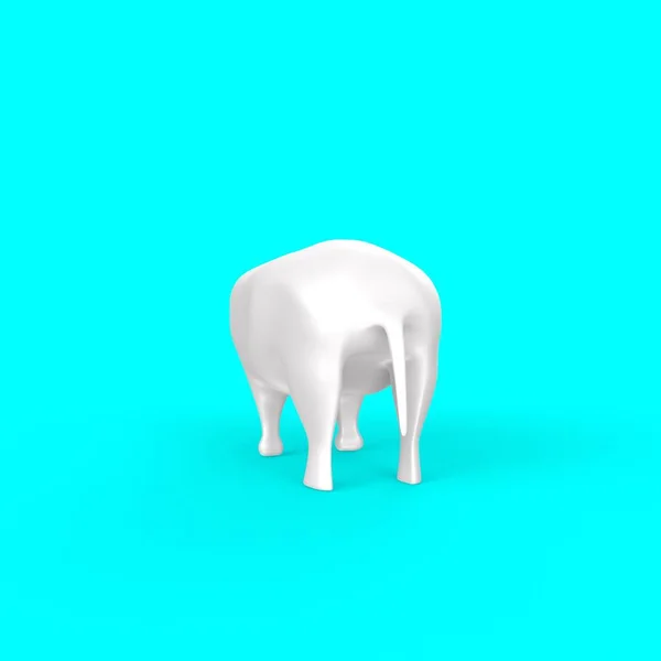 white tooth with blue background, 3d illustration