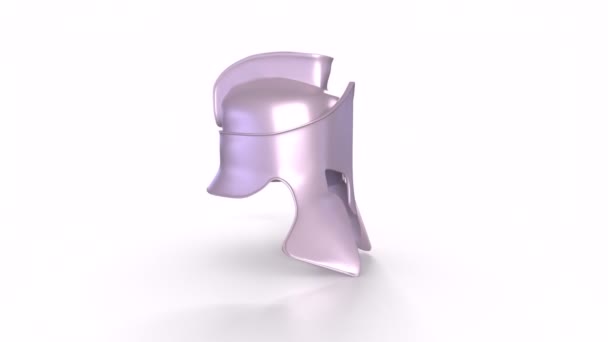 白い背景に隔離された紫色のペットボトルの3Dレンダリング ミニマリズムの概念 コピースペース — ストック動画