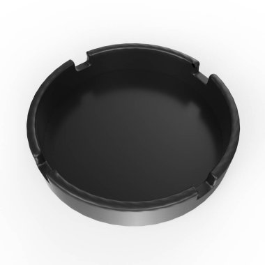 Siyah tava beyaz arkaplanda izole edildi