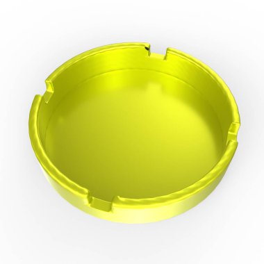 green plastic container for food isolated on white background