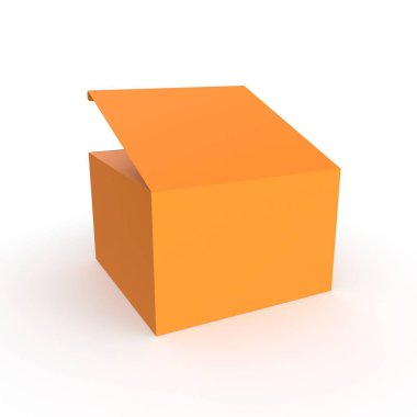 orange box 3d vector