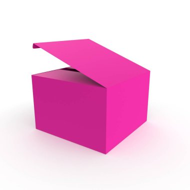 boş kutu beyaz arkaplanda izole edildi