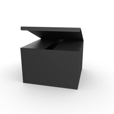 blank white box isolated on a background