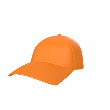 Turuncu kap beyaz zemin üzerine izole