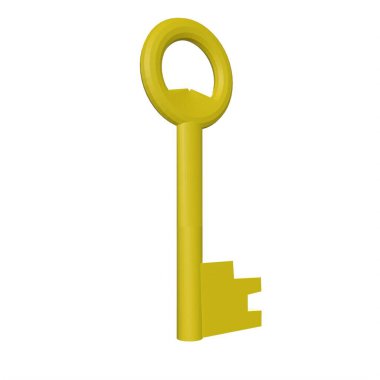 key isolated on background