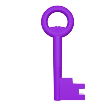 key isolated on background