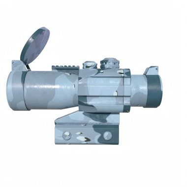 Rifle scope isolated on background