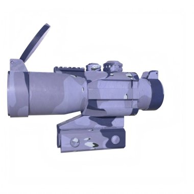 Rifle scope isolated on background