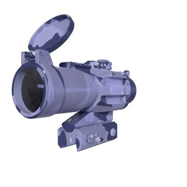 Rifle scope isolated on background